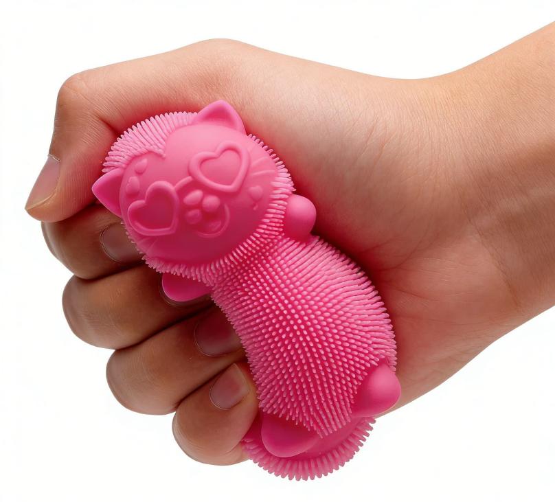 NeeDoh Cute Pet Squeeze Cat-Shaped Stress Relief Toy