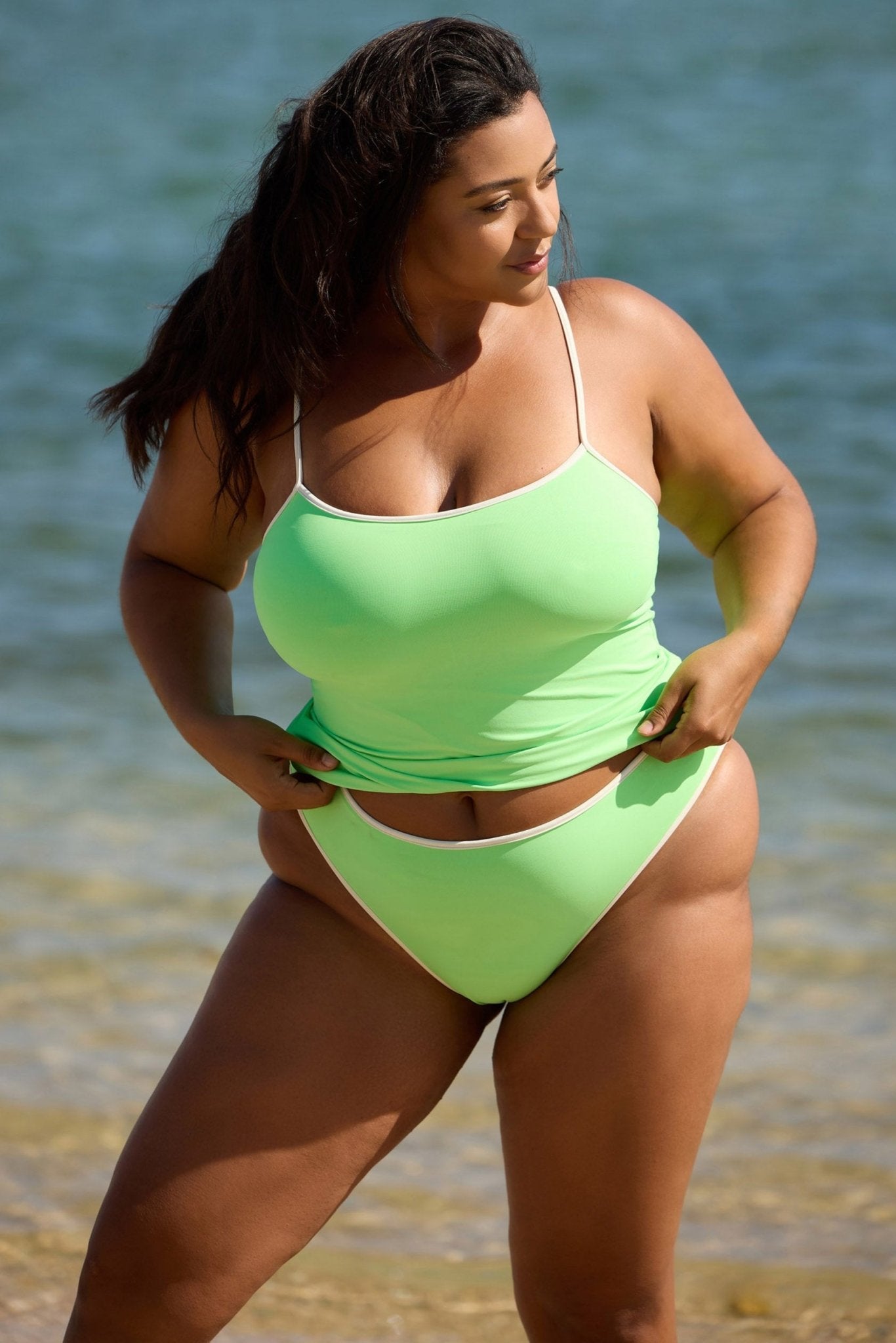 Monaco Bottom - Blue Green Reversible